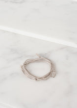 Load image into Gallery viewer, Bracelet 85 in Grey Silk/Silver
