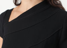 Load image into Gallery viewer, Lined Silhouette Dress in Black
